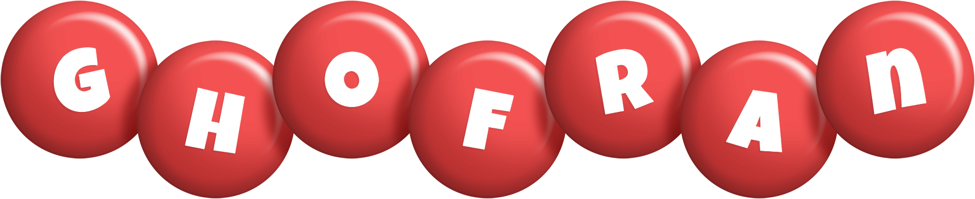 Ghofran candy-red logo