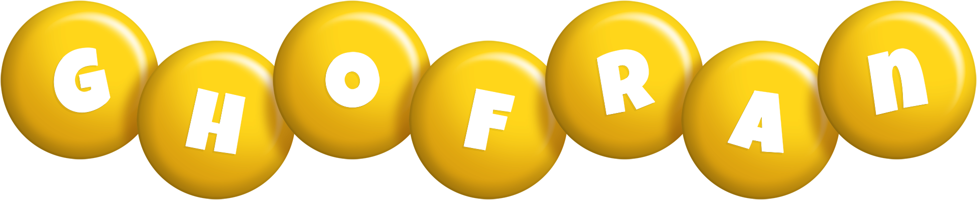 Ghofran candy-yellow logo