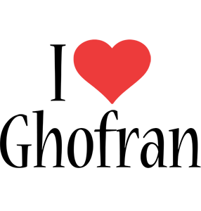 Ghofran i-love logo