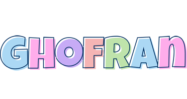 Ghofran pastel logo