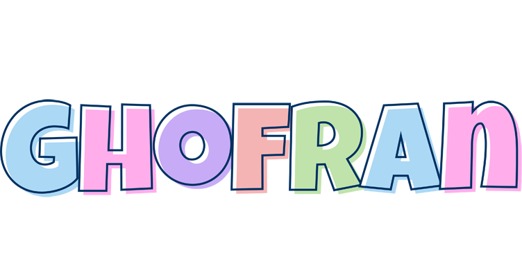 Ghofran pastel logo