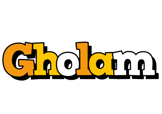Gholam cartoon logo