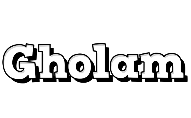 Gholam snowing logo
