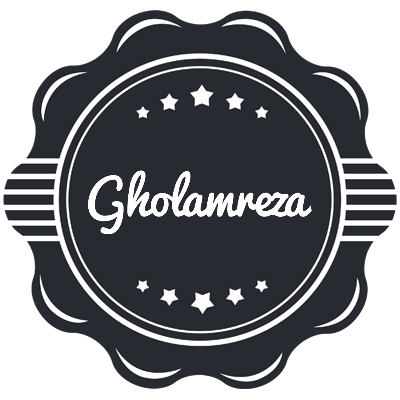 Gholamreza badge logo