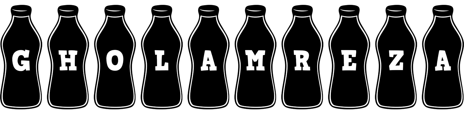 Gholamreza bottle logo