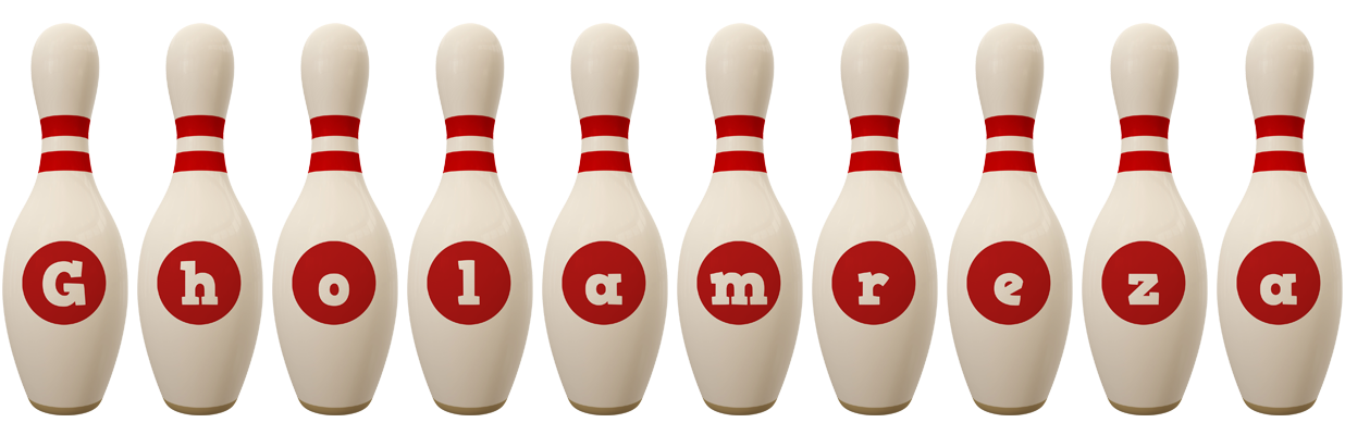 Gholamreza bowling-pin logo