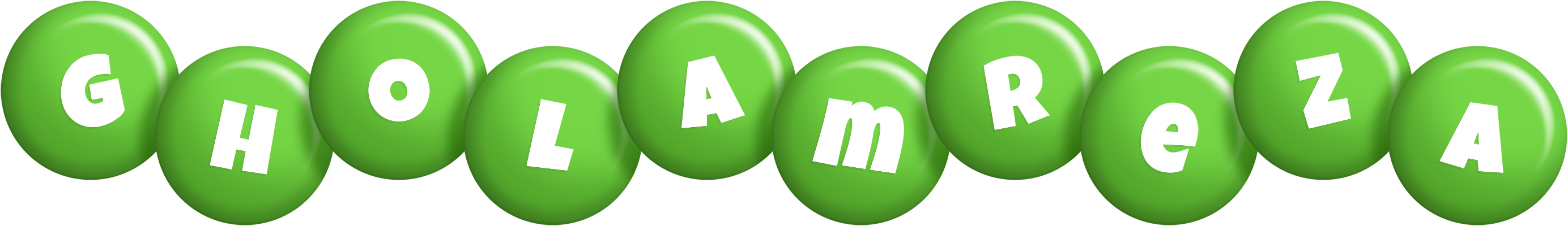 Gholamreza candy-green logo
