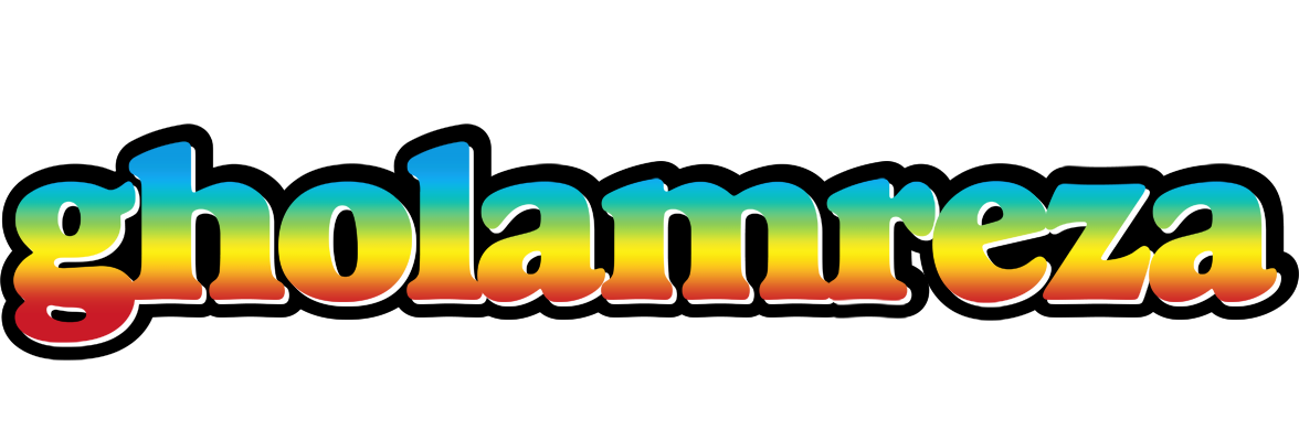 Gholamreza color logo