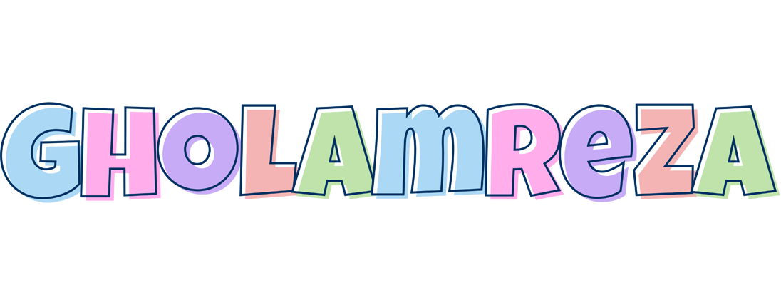 Gholamreza pastel logo