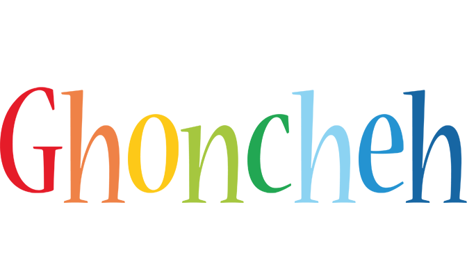 Ghoncheh birthday logo