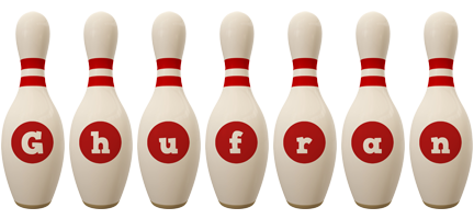 Ghufran bowling-pin logo