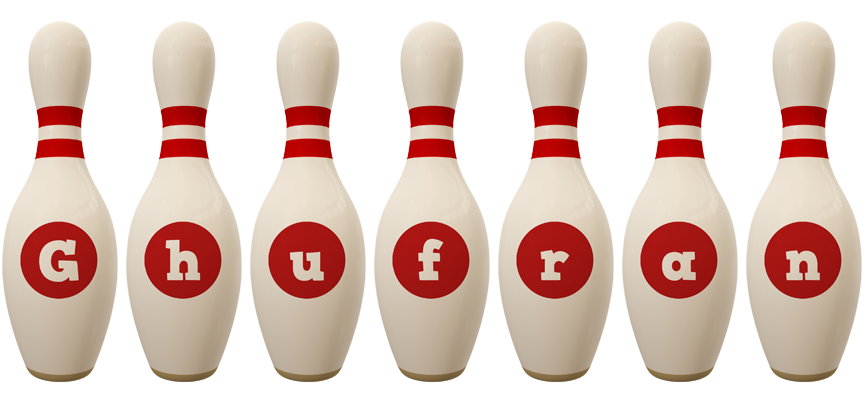 Ghufran bowling-pin logo
