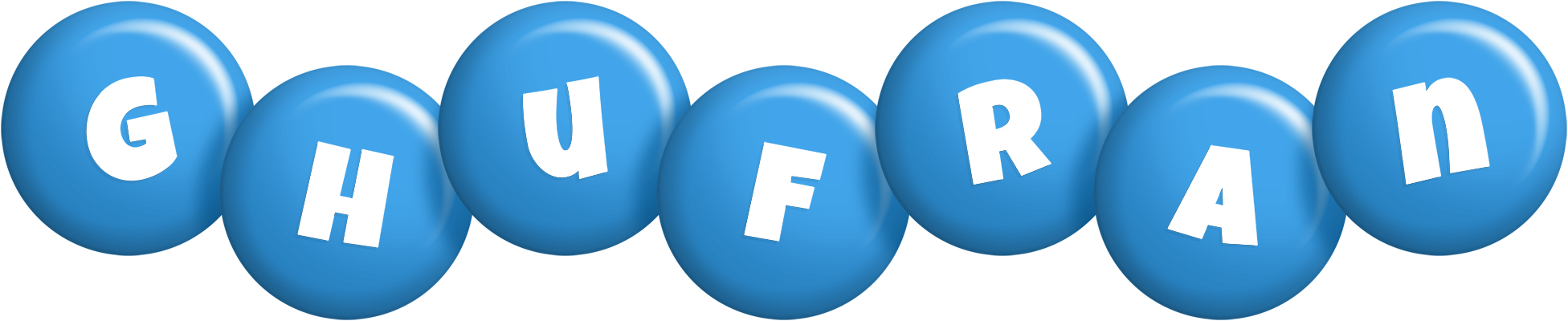 Ghufran candy-blue logo