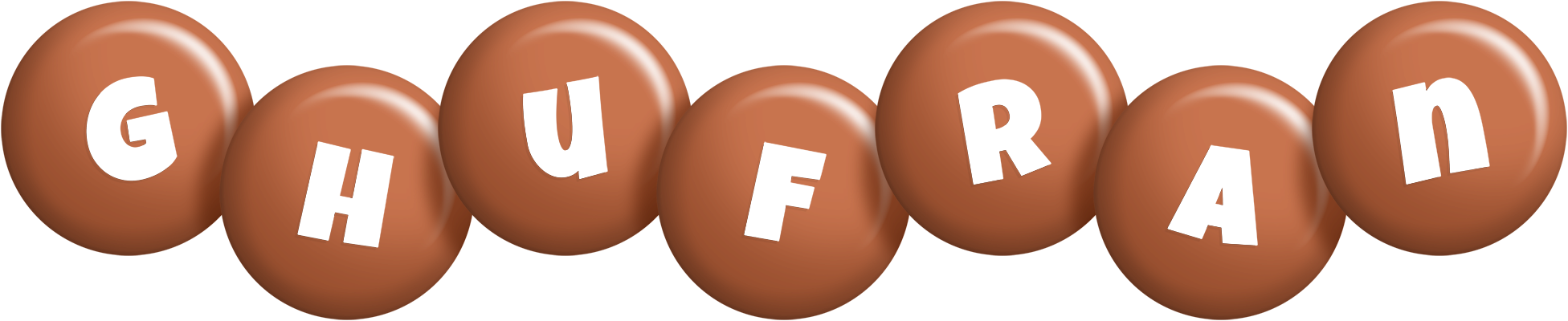 Ghufran candy-brown logo