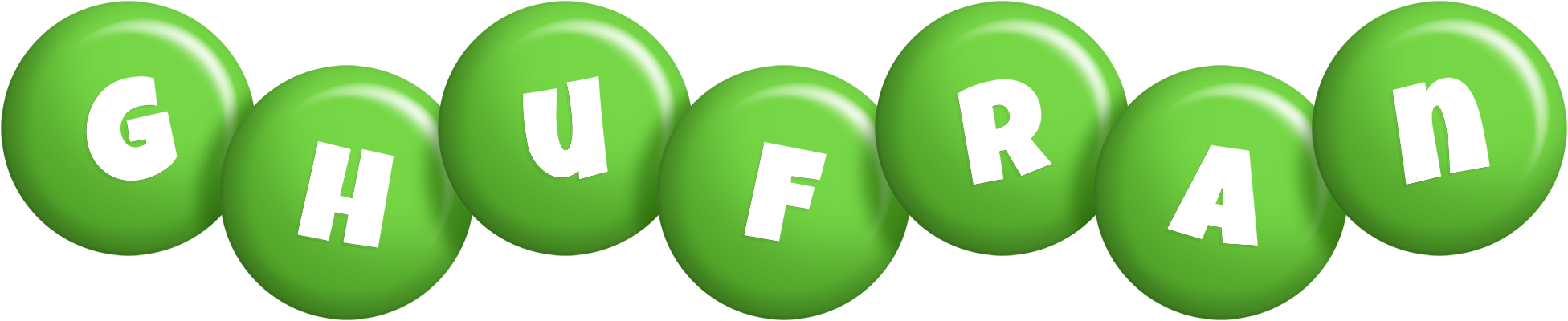 Ghufran candy-green logo