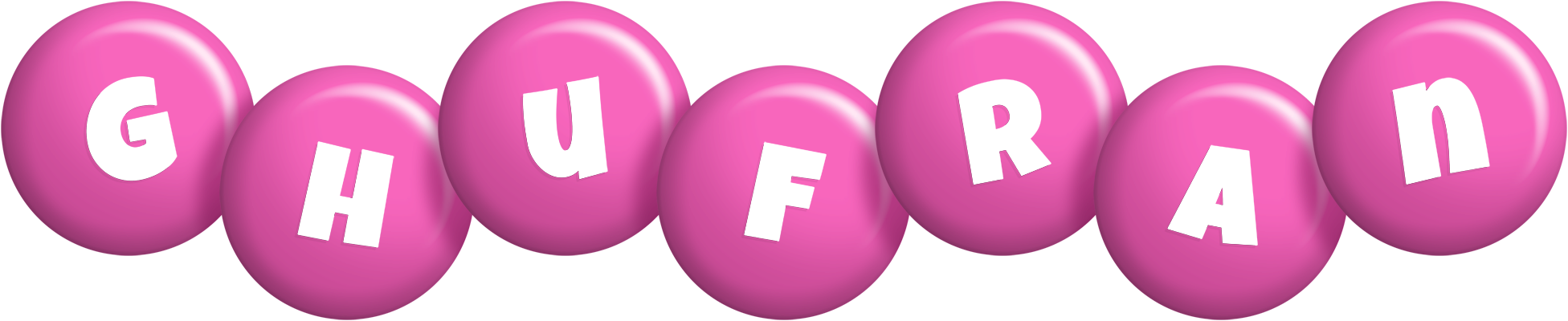 Ghufran candy-pink logo
