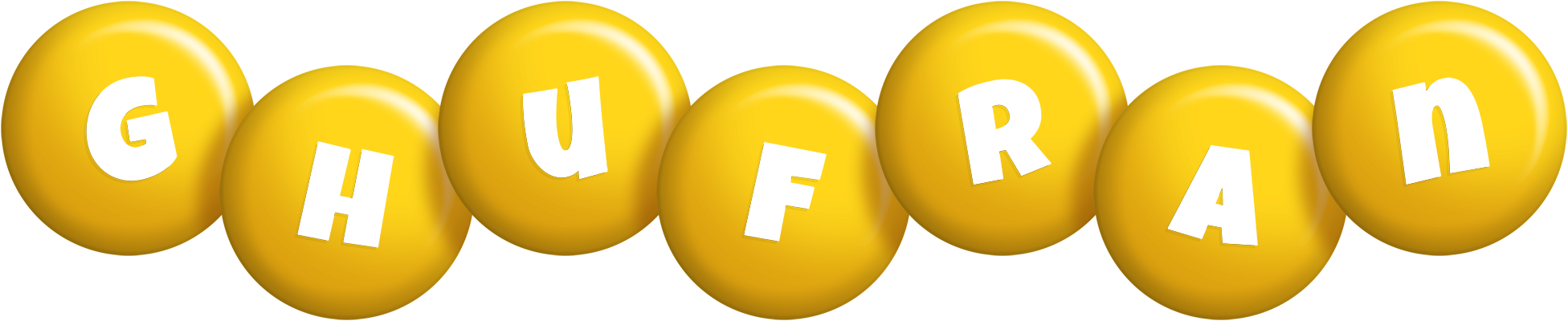 Ghufran candy-yellow logo