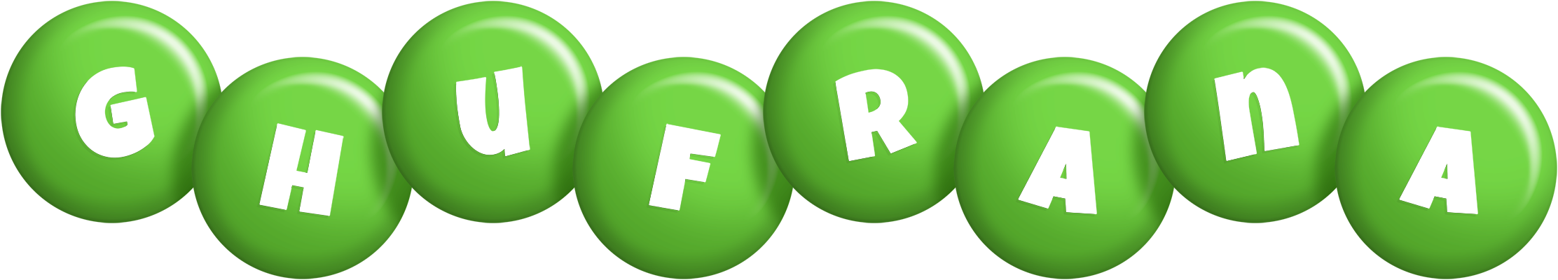 Ghufrana candy-green logo