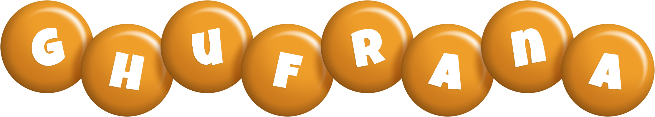 Ghufrana candy-orange logo