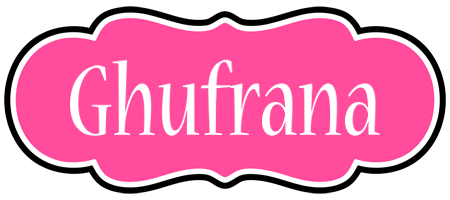 Ghufrana invitation logo