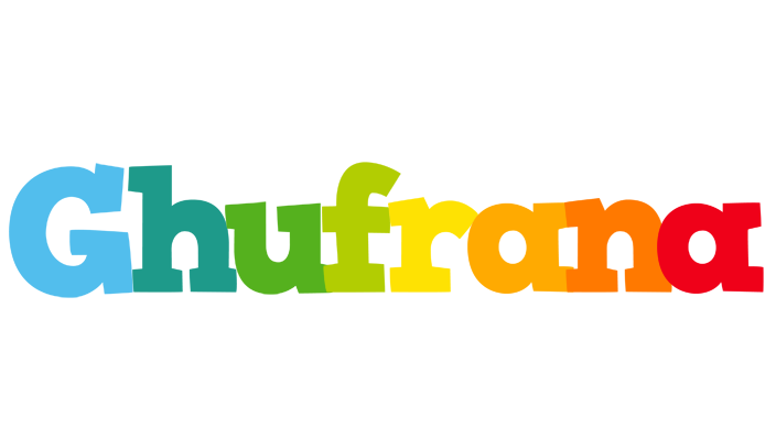 Ghufrana rainbows logo