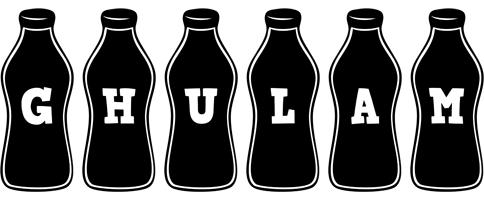 Ghulam bottle logo