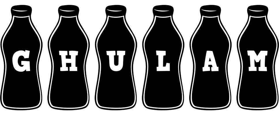Ghulam bottle logo
