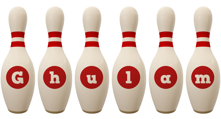 Ghulam bowling-pin logo