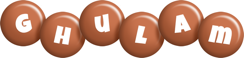 Ghulam candy-brown logo
