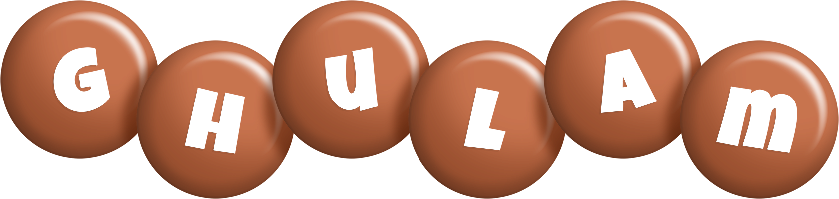 Ghulam candy-brown logo