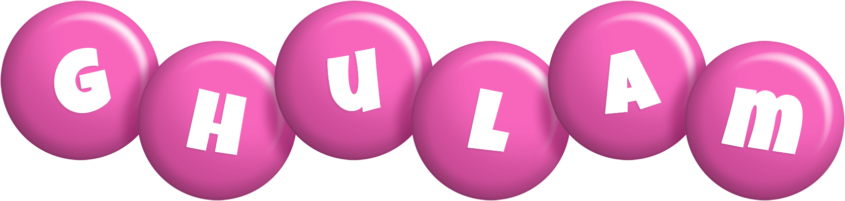 Ghulam candy-pink logo