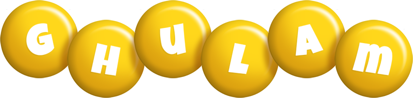 Ghulam candy-yellow logo