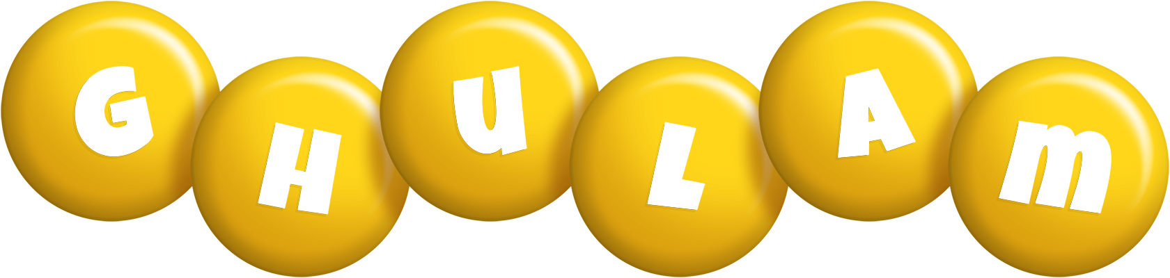 Ghulam candy-yellow logo