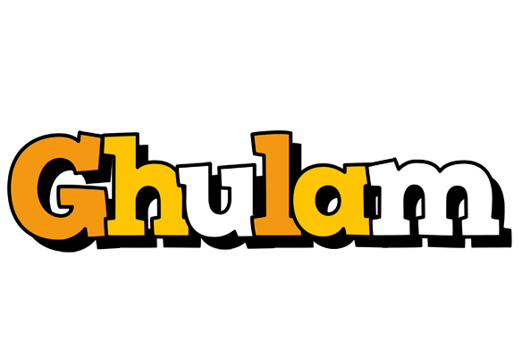 Ghulam cartoon logo