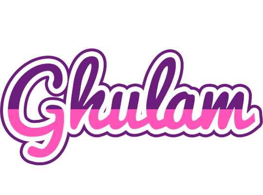 Ghulam cheerful logo