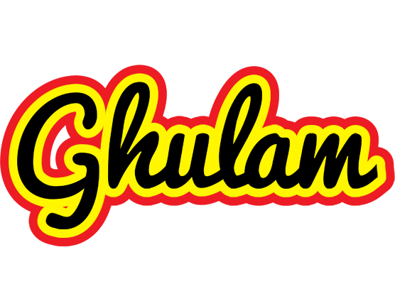 Ghulam flaming logo