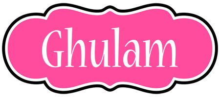 Ghulam invitation logo