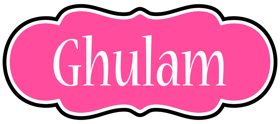 Ghulam invitation logo