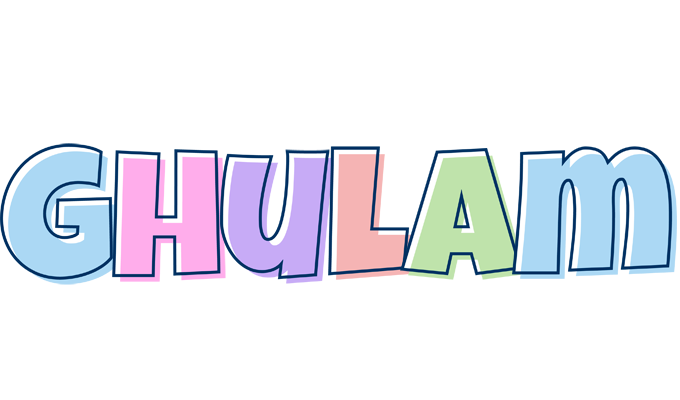 Ghulam pastel logo