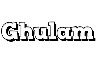 Ghulam snowing logo