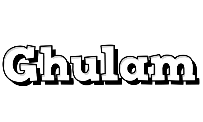 Ghulam snowing logo