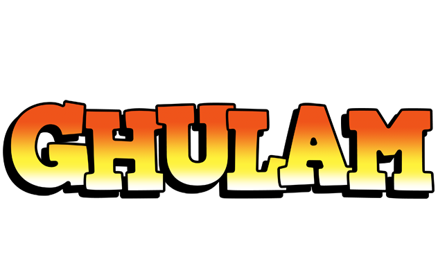Ghulam sunset logo