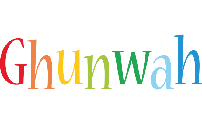 Ghunwah birthday logo