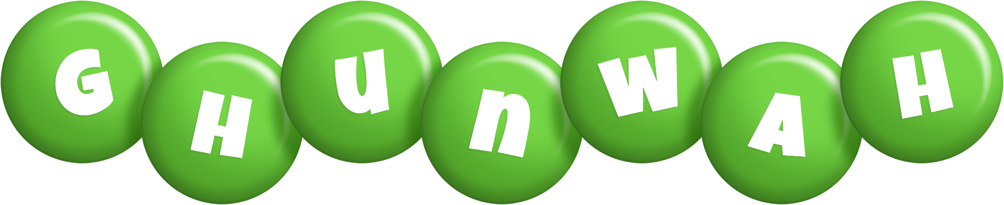 Ghunwah candy-green logo
