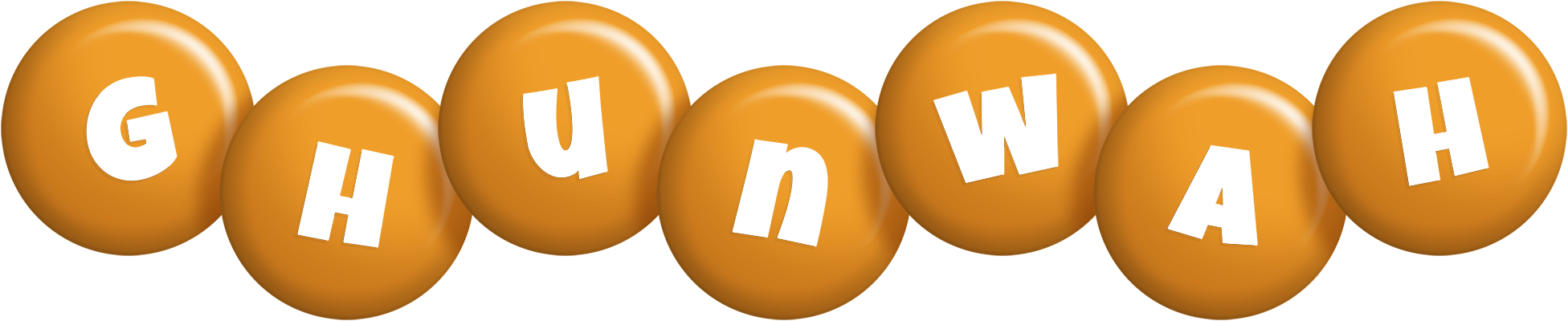 Ghunwah candy-orange logo