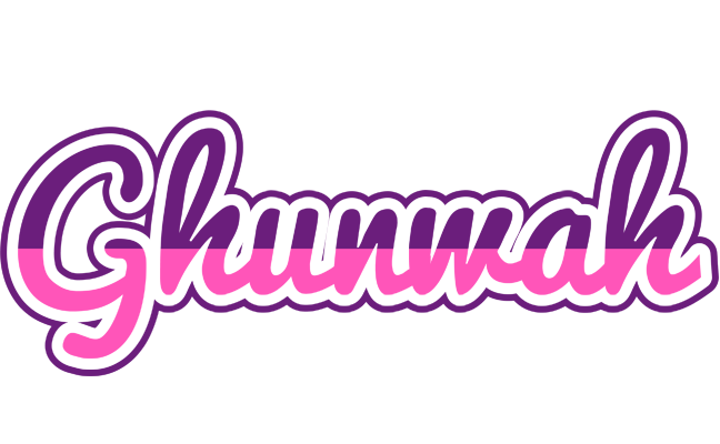 Ghunwah cheerful logo