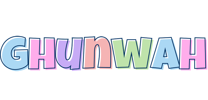 Ghunwah pastel logo