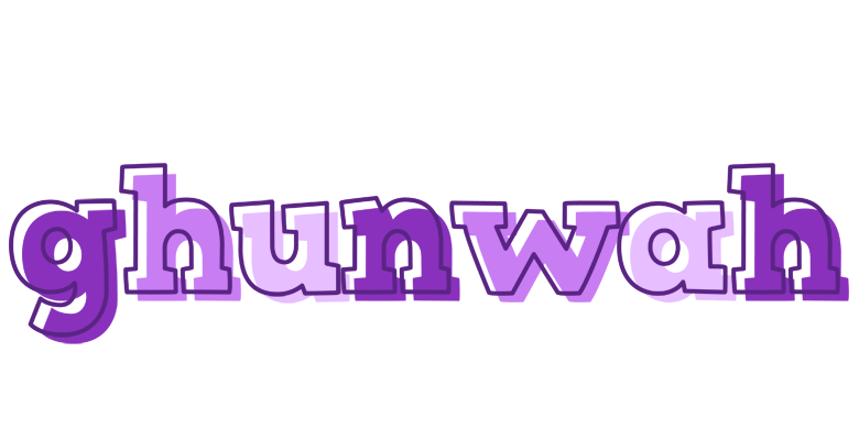 Ghunwah sensual logo