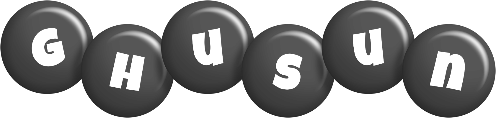 Ghusun candy-black logo