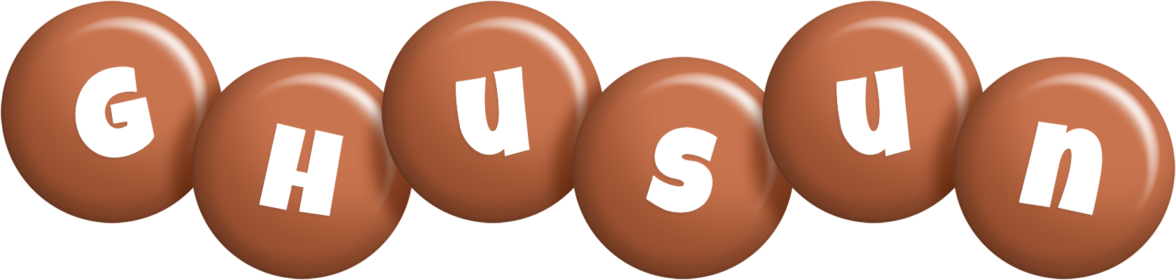 Ghusun candy-brown logo